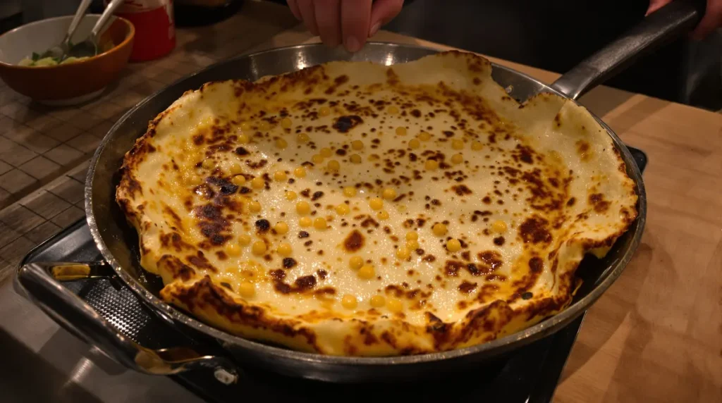 Cette tortilla express aux pois chiches, idéale pour les soirs de flemme !