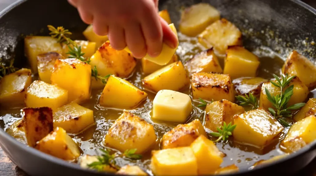 Pommes de terre : l'ingrédient à ajouter pendant la cuisson pour des pommes ultra moelleuses et parfumées