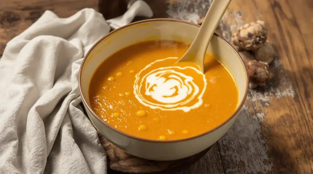 Velouté pois chiches-carottes au cumin : le dîner complet et sain pour les soirs de flemme